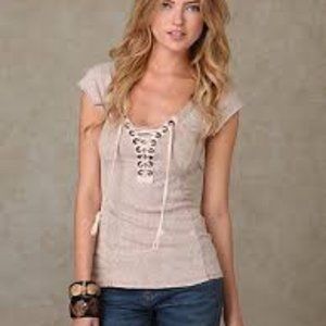 ISO We the Free Lace Up Top